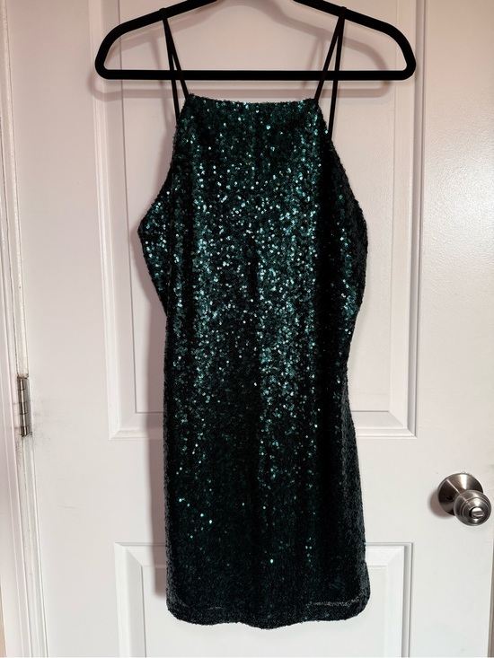 Lulus Dresses & Skirts - Lulu's Glam Sequin Mini Dress with Spaghetti Straps
